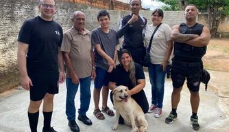 Cadela da PM-PI se aposenta após 8 anos de dedicação em operações