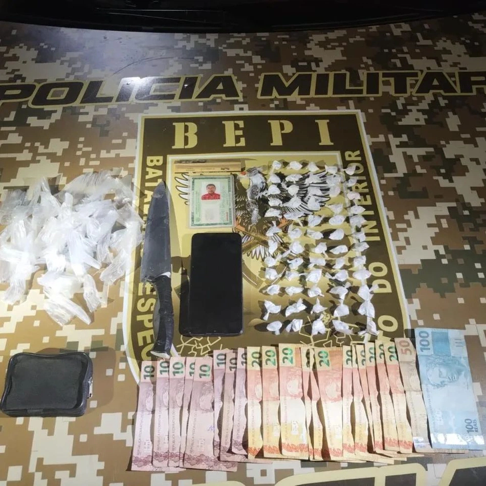 Idoso é preso com cocaína e maconha em Picos