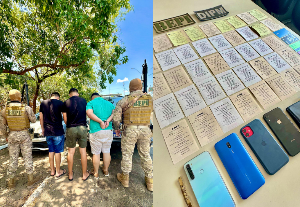 Trio suspeito de aplicar golpes bancários é preso na zona Leste de Teresina
