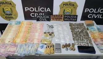 Operação deflagrada em Corrente apreende grande quantidade de drogas