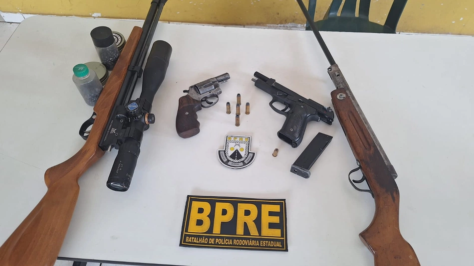Armamento apreendido durante operação em Teresina