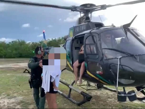 Resgate de família em Cajueiro da Praia