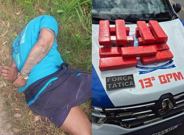PM prende suspeito de tráfico de drogas com 10kg de maconha em Teresina