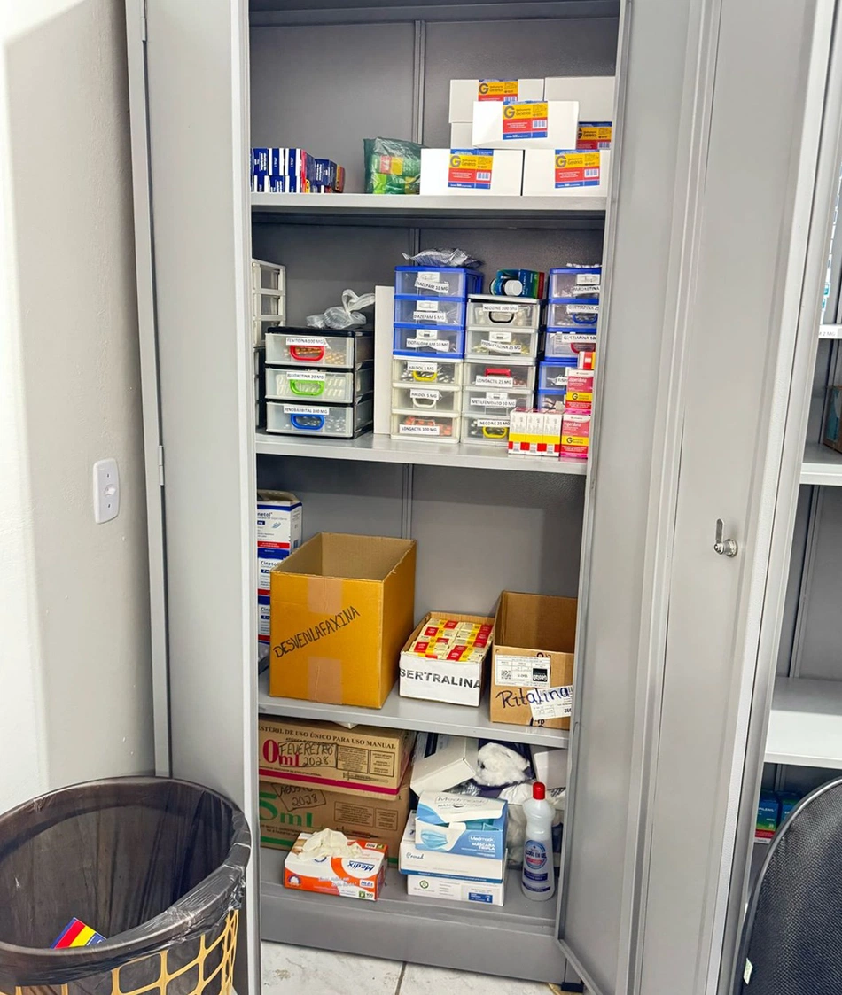 Armazenamento de medicamentos no CAPS I