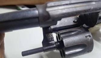 Arma apreendida durante a ação