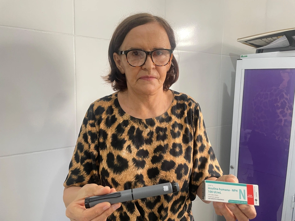 Entrega de insulina para a população