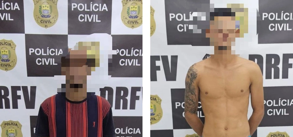 Dupla presa suspeita de roubar motos em Teresina