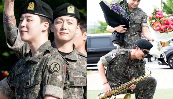 Jimin, Jung Kook, RM e V