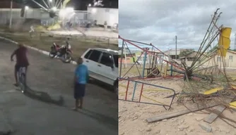 Brinquedo de parque de diversões desaba e deixa feridos em São João da Fronteira