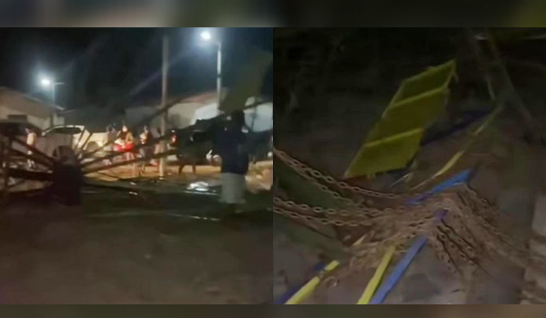 Brinquedo de parque de diversões desaba e deixa feridos em São João da Fronteira