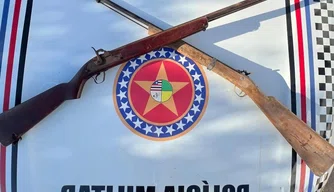 Armas apreendidas pela PM - MA.