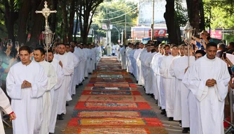 Celebração de Corpus Christi em Teresina.