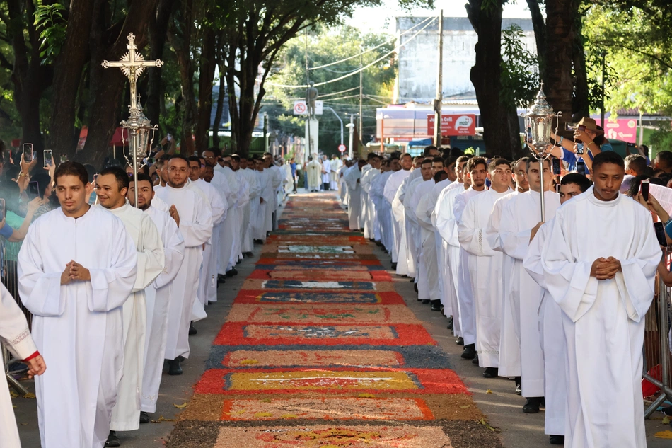 Celebração de Corpus Christi em Teresina.