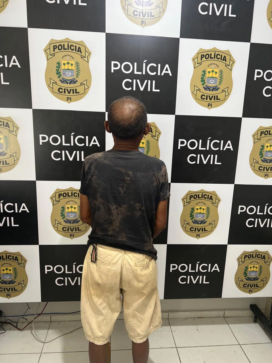 Suspeito preso pela Polícia Civil - PI.
