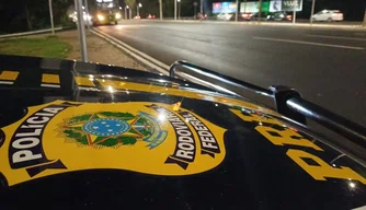 Viatura da Polícia Rodoviária Federal.