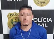 Suspeito preso pela Polícia Civil.