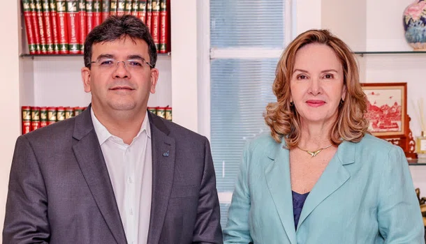 Procuradora de Justiça Cláudia Seabra e Rafael Fonteles