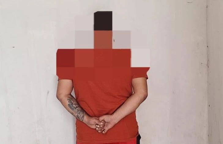 Suspeito preso pela PM - PI, em Pio IX.