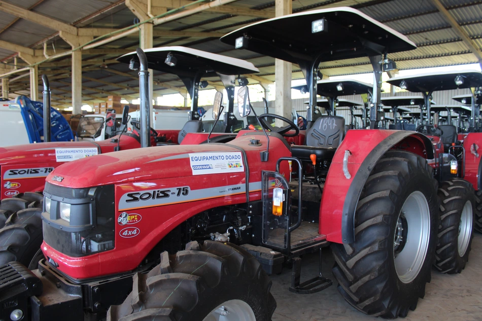 Entrega de tratores agrícolas