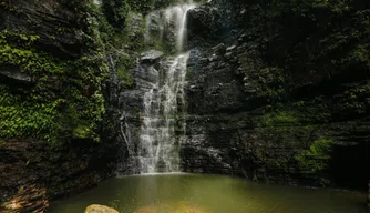 Cachoeira do Urubu Rei em Pedro II (Foto: Thiago Amaral)