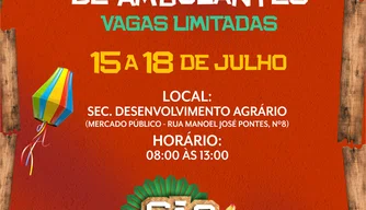 Cadastramento de ambulantes interessados em atuar durante o São João da Esperança 2025