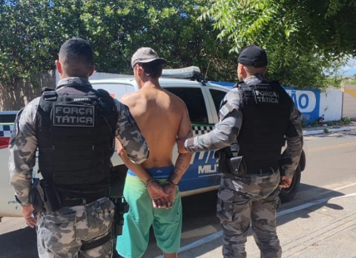 Homem preso pela PMPI