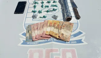 Materiais apreendidos