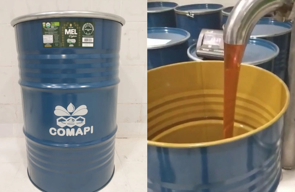 Dois tonéis de mel de 300 kg, foram vendidos ao Japão.