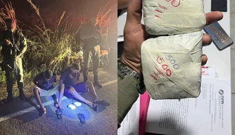 Dupla presa com 1 kg de crack.