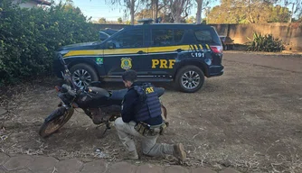 Durante Operação na ExpoCorrente, apreende motocicleta adulterada na BR-135.