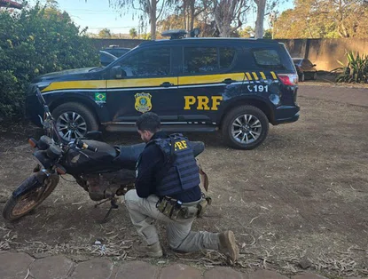 PRF apreende motocicleta adulterada durante operação em Corrente