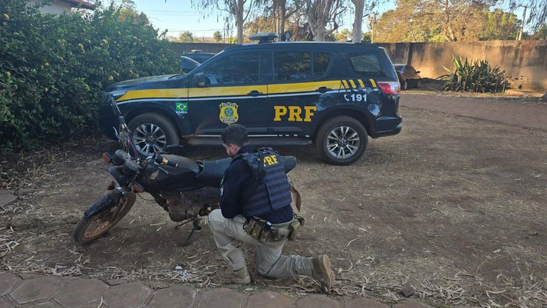 Durante Operação na ExpoCorrente, apreende motocicleta adulterada na BR-135.