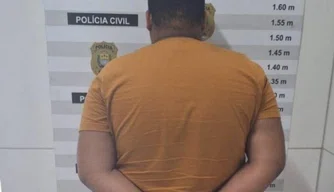 Suspeito preso pela Polícia Militar