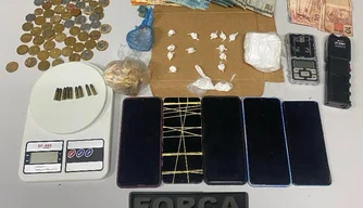 Materiais apreendidos