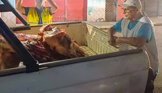 Vigilância Sanitária realiza apreensão de carne clandestina