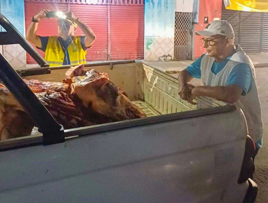 Vigilância Sanitária realiza apreensão de carne clandestina