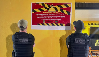 Interdição de bar em Parnaíba