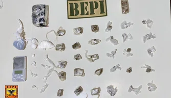 Material apreendido pelo BEPI.