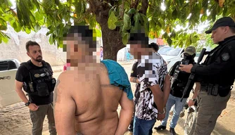 Presos durante a operação.