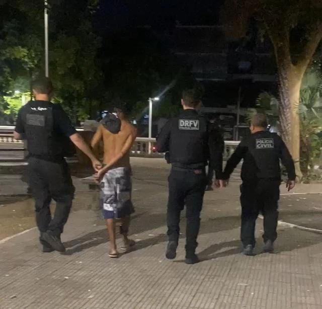 Suspeito pelo crime de roubo