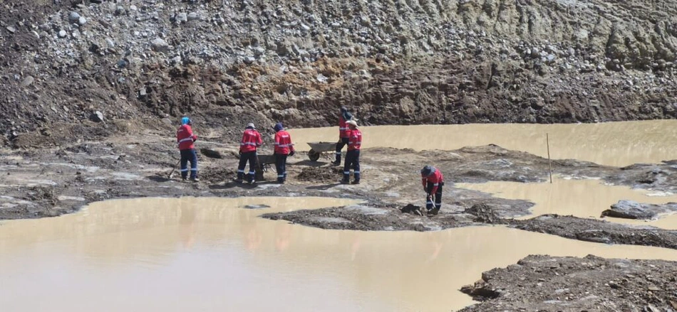 Obra da Barragem Nova Algodões em Cocal.