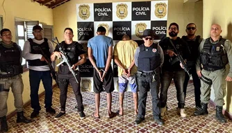 Polícia Civil prende dupla por homicídio qualificado em Barras.