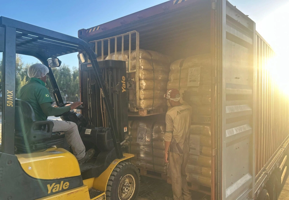 Mil toneladas em exportações