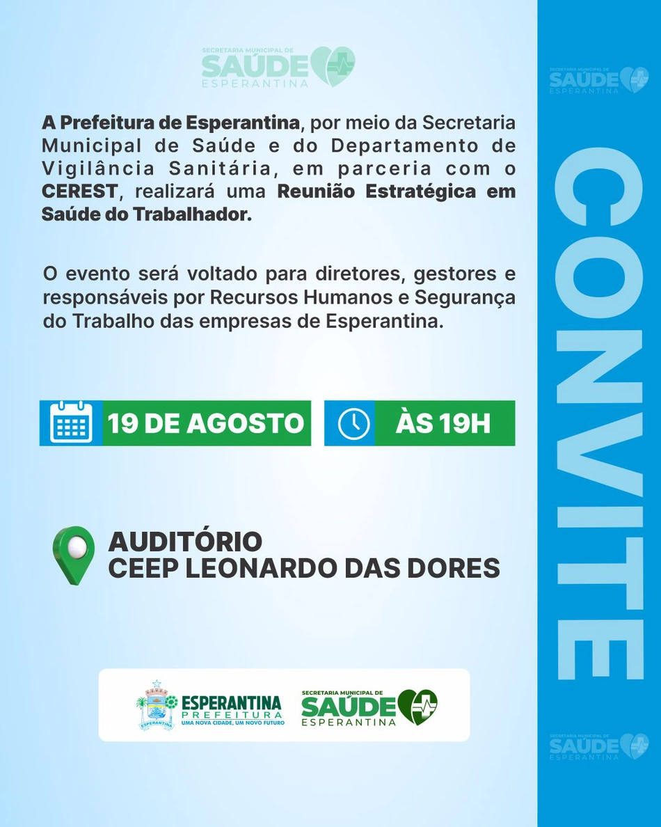 Reunião Estratégica em Saúde do Trabalhador