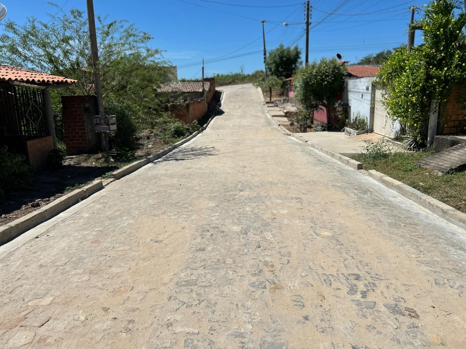 Obra de pavimentação