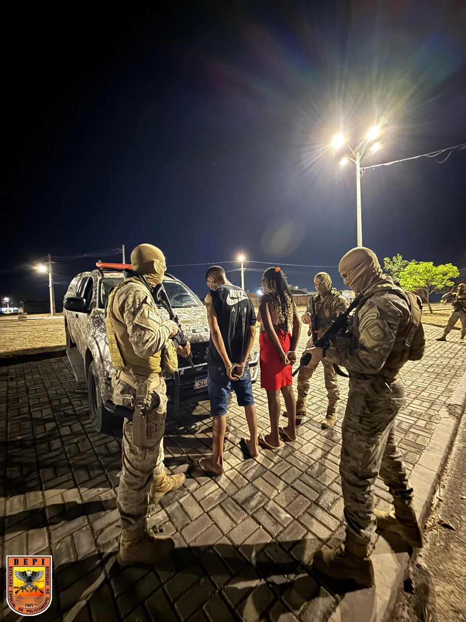 Casal preso pela Policia Militar