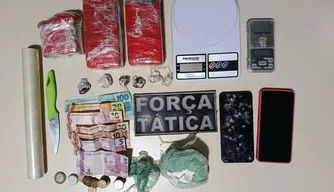 Mulher é presa pela Polícia Militar