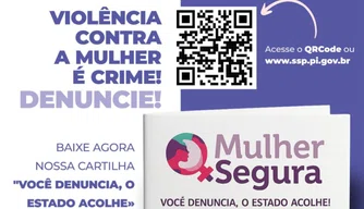 Cartilha “Você Denuncia, O Estado Acolhe”