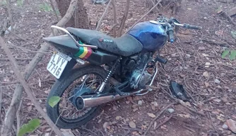 Motocicleta do acidente