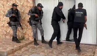 Operação contra o tráfico de drogas em Teresina